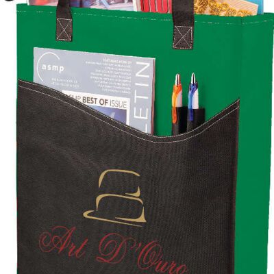 Rivers Pocket Non-Woven Convention Tote (17"hx15"wx3d) Thumbnail