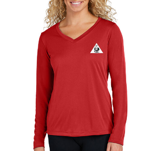 LC - Ladies Long Sleeve PosiCharge ® Competitor V Neck Tee Thumbnail